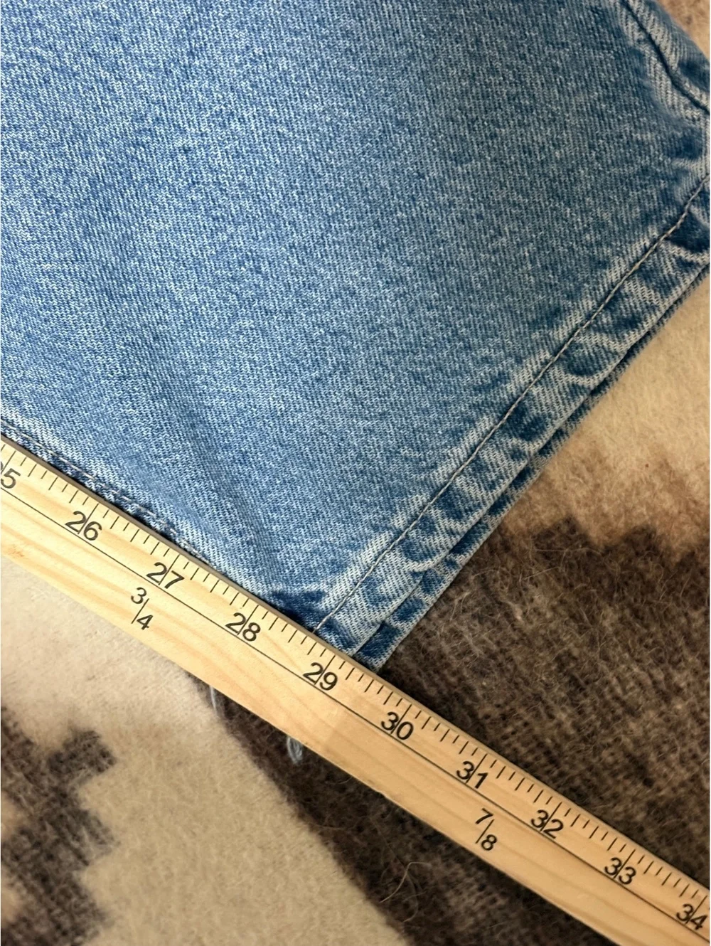 Vintage 90s Levis SilverTab Baggy Fit Jeans 33x30 Made in USA Distressed Blue